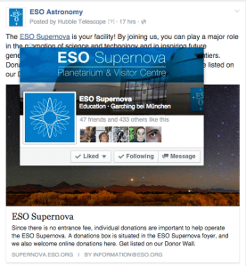 Facebook Page tag end result